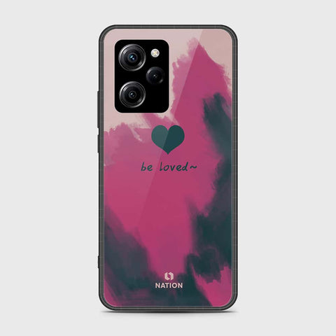 Xiaomi Poco X5 Pro Cover- Onation Heart Series - HQ Ultra Shine Premium Infinity Glass Soft Silicon Borders Case