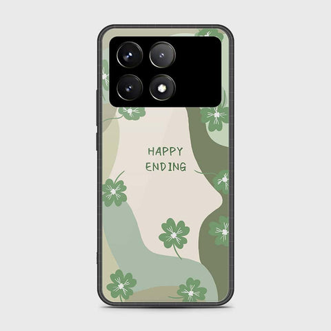 Xiaomi Redmi K70 Pro Cover- Happy Series - HQ Ultra Shine Premium Infinity Glass Soft Silicon Borders Case