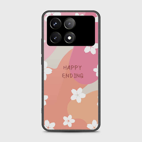 Xiaomi Redmi K70 Pro Cover- Happy Series - HQ Ultra Shine Premium Infinity Glass Soft Silicon Borders Case