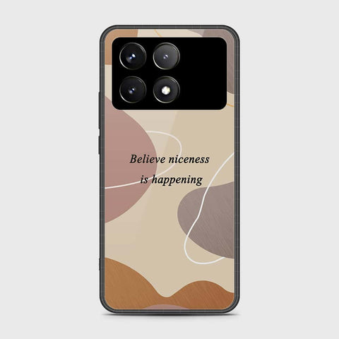 Xiaomi Redmi K70 Pro Cover- Happy Series - HQ Ultra Shine Premium Infinity Glass Soft Silicon Borders Case