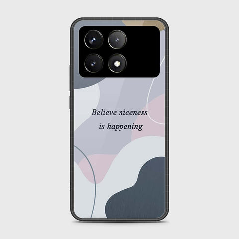 Xiaomi Redmi K70 Pro Cover- Happy Series - HQ Ultra Shine Premium Infinity Glass Soft Silicon Borders Case