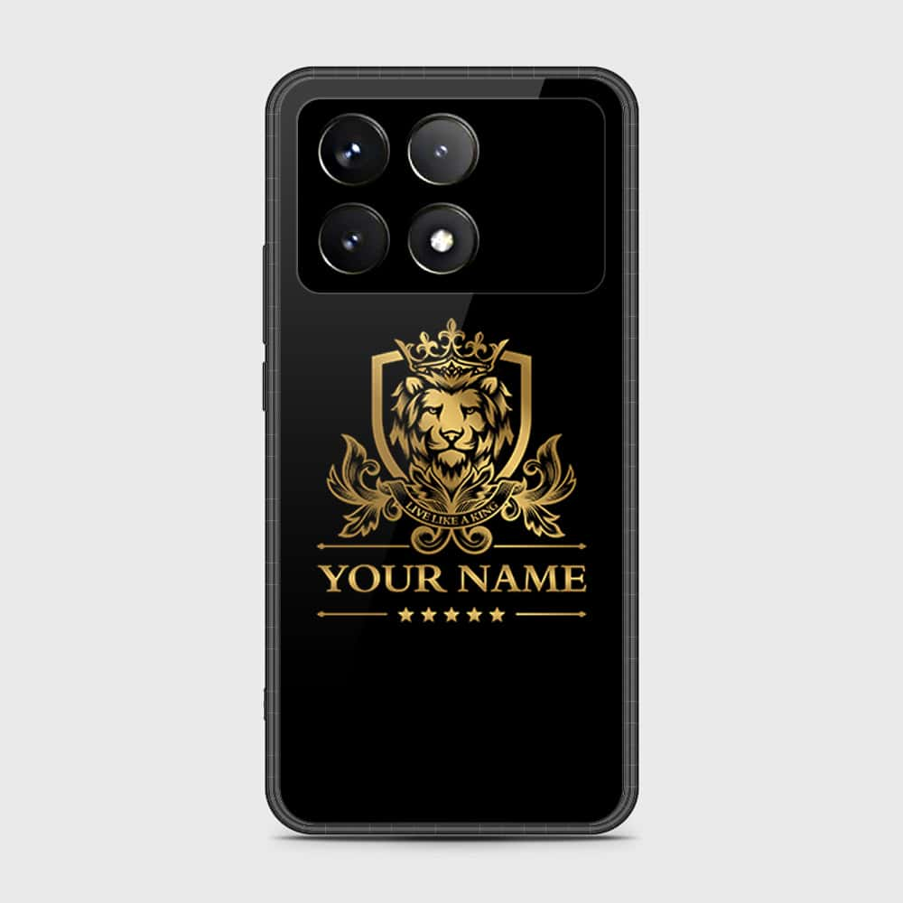 Xiaomi Redmi K70 Pro Cover- Gold Series - HQ Ultra Shine Premium Infinity Glass Soft Silicon Borders Case