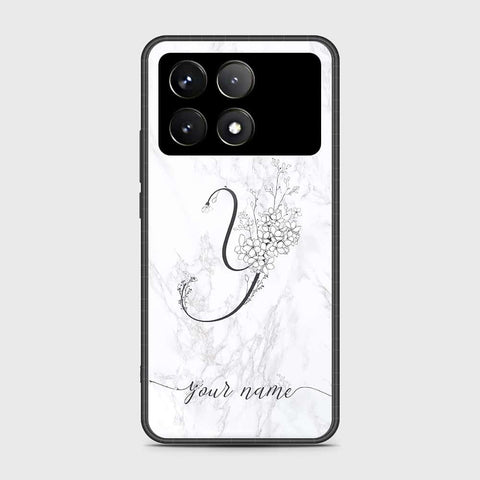 Xiaomi Redmi K70 Pro Cover- Personalized Alphabet Series - HQ Ultra Shine Premium Infinity Glass Soft Silicon Borders Case