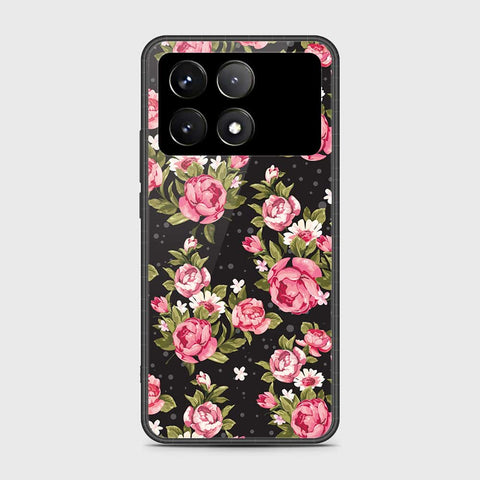 Xiaomi Poco X6 Pro Cover- Floral Series - HQ Ultra Shine Premium Infinity Glass Soft Silicon Borders Case