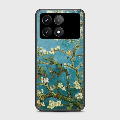 Xiaomi Redmi K70 Pro Cover- Floral Series 2 - HQ Ultra Shine Premium Infinity Glass Soft Silicon Borders Case