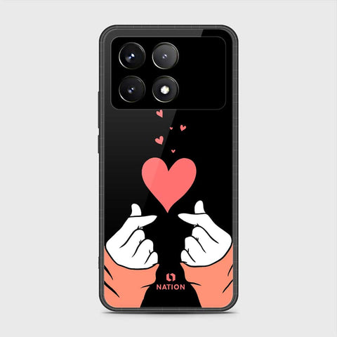 Xiaomi Redmi K70 Pro Cover- Onation Heart Series - HQ Ultra Shine Premium Infinity Glass Soft Silicon Borders Case