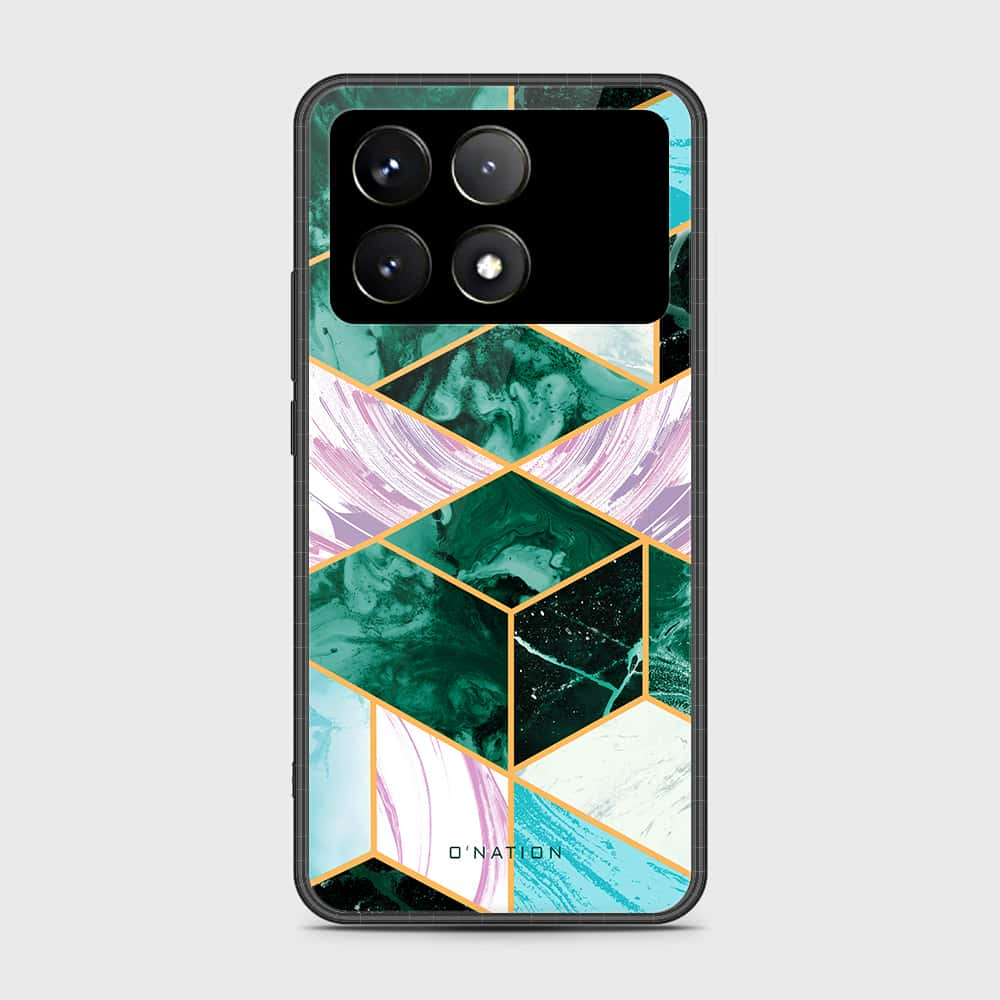 Xiaomi Poco X6 Pro Cover- O'Nation Shades of Marble Series - HQ Ultra Shine Premium Infinity Glass Soft Silicon Borders Case