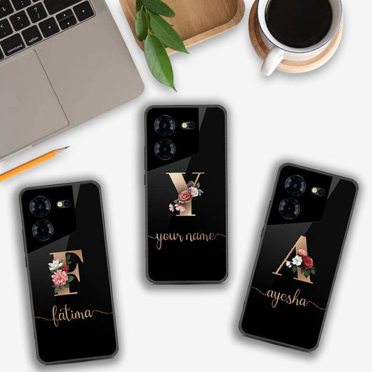 Tecno Pova 5 Cover - Personalized Alphabet Series - HQ Premium Shine Durable Shatterproof Case