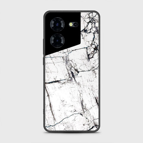 Tecno Pova 5 Cover- White Marble Series 2 - HQ Premium Shine Durable Shatterproof Case