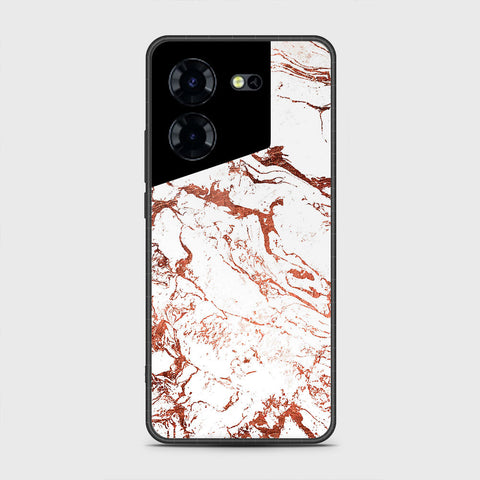 Tecno Pova 5 Cover- White Marble Series 2 - HQ Premium Shine Durable Shatterproof Case