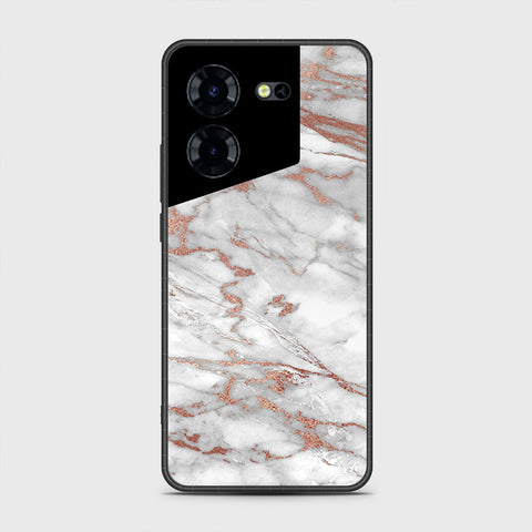 Tecno Pova 5 Cover- White Marble Series 2 - HQ Premium Shine Durable Shatterproof Case