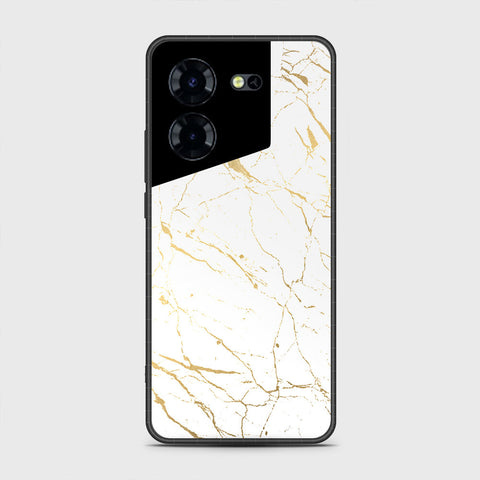 Tecno Pova 5 Cover- White Marble Series 2 - HQ Premium Shine Durable Shatterproof Case