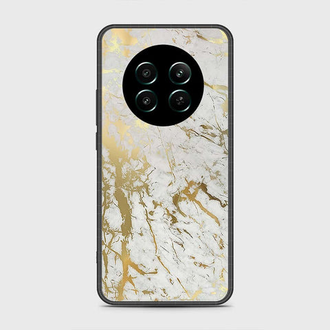 Realme 12 4G Cover- White Marble Series - HQ Ultra Shine Premium Infinity Glass Soft Silicon Borders Case