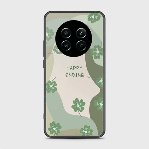 Realme 12 4G Cover- Happy Series - HQ Ultra Shine Premium Infinity Glass Soft Silicon Borders Case