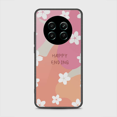 Realme 12 4G Cover- Happy Series - HQ Ultra Shine Premium Infinity Glass Soft Silicon Borders Case