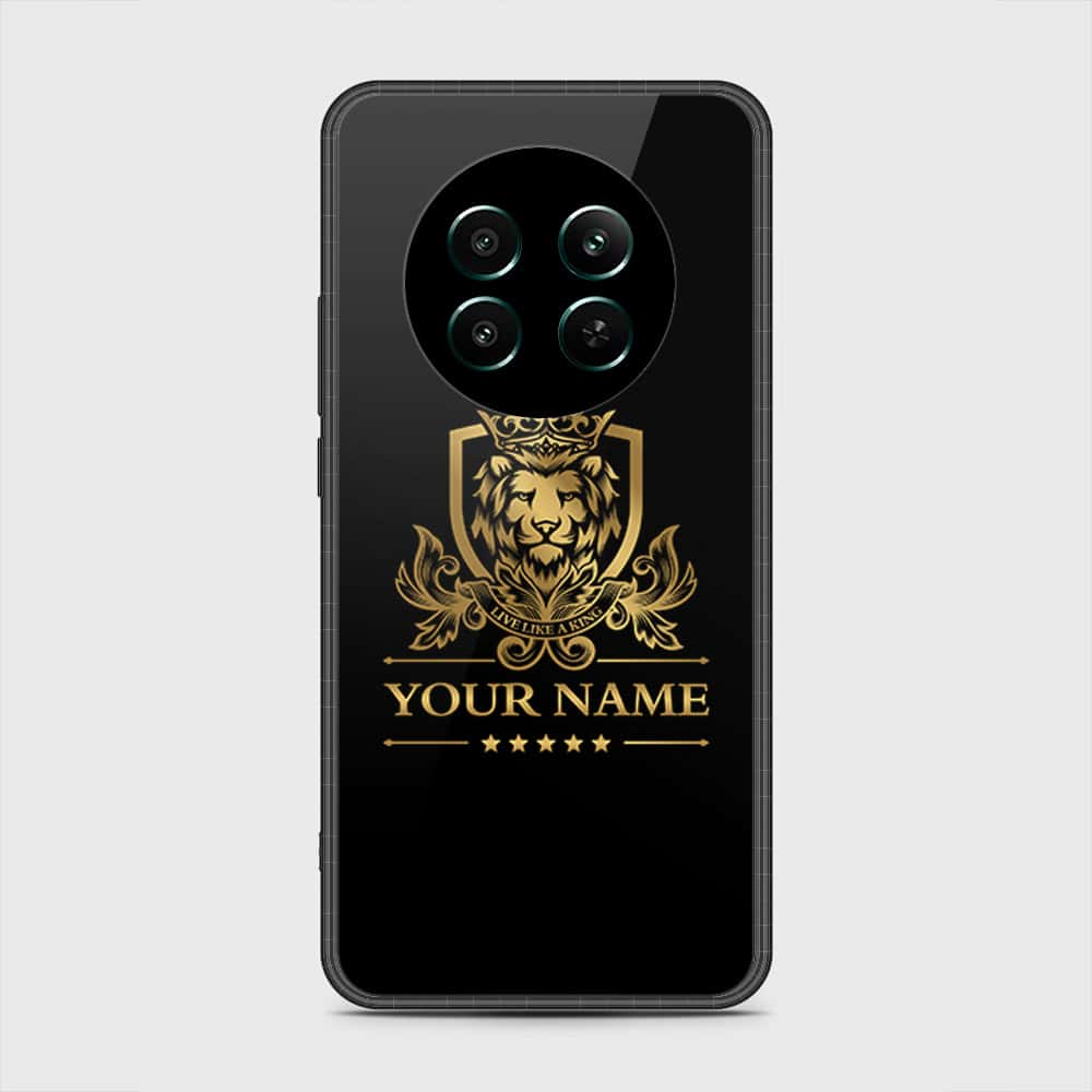 Realme 12 Plus Cover- Gold Series - HQ Ultra Shine Premium Infinity Glass Soft Silicon Borders Case