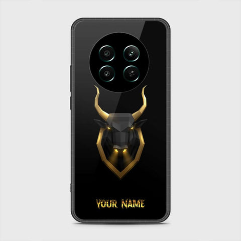 Realme 12 4G Cover- Gold Series - HQ Ultra Shine Premium Infinity Glass Soft Silicon Borders Case