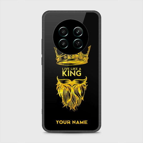 Realme 12 Plus Cover- Gold Series - HQ Ultra Shine Premium Infinity Glass Soft Silicon Borders Case