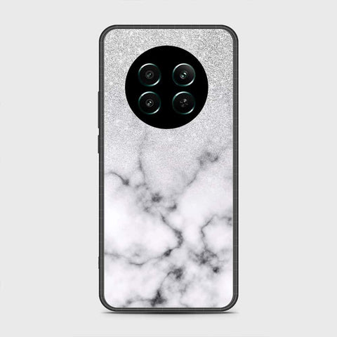 Realme 12 4G Cover- White Marble Series - HQ Ultra Shine Premium Infinity Glass Soft Silicon Borders Case