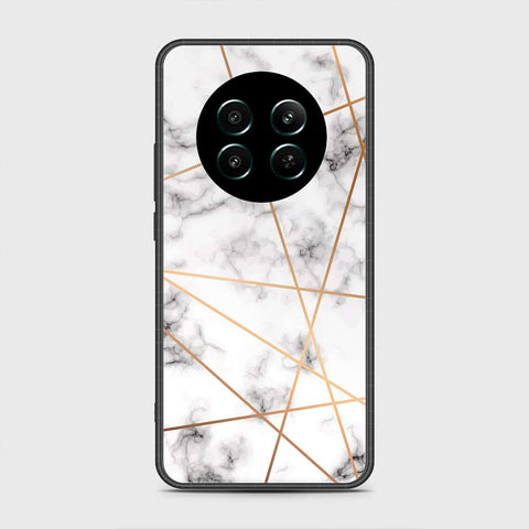 Realme 12 Plus Cover- White Marble Series 2 - HQ Ultra Shine Premium Infinity Glass Soft Silicon Borders Case