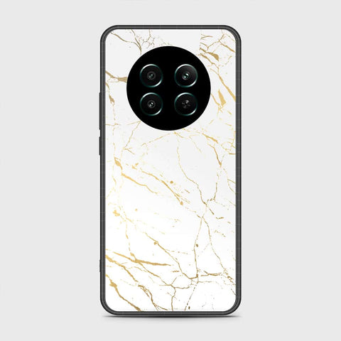 Realme 12 Plus Cover- White Marble Series 2 - HQ Ultra Shine Premium Infinity Glass Soft Silicon Borders Case