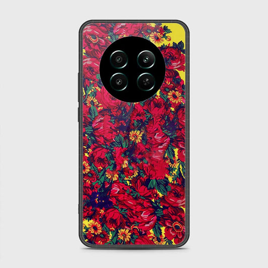 Realme 12 Plus Cover- Floral Series - HQ Ultra Shine Premium Infinity Glass Soft Silicon Borders Case