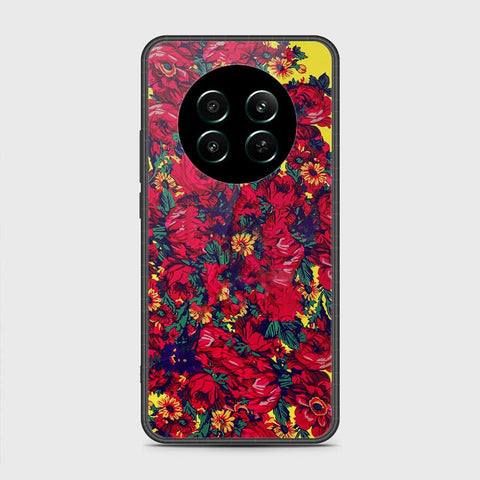 Realme 12 4G Cover- Floral Series - HQ Ultra Shine Premium Infinity Glass Soft Silicon Borders Case