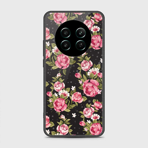 Realme 12 4G Cover- Floral Series - HQ Ultra Shine Premium Infinity Glass Soft Silicon Borders Case