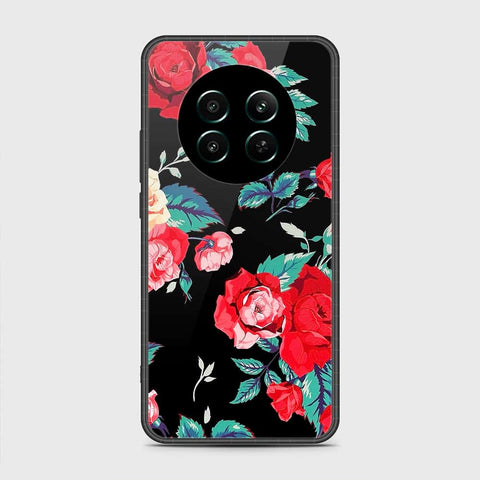 Realme 12 4G Cover- Floral Series - HQ Ultra Shine Premium Infinity Glass Soft Silicon Borders Case