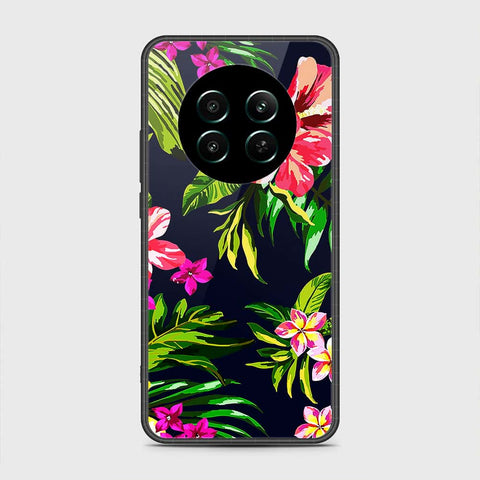 Realme 12 4G Cover- Floral Series - HQ Ultra Shine Premium Infinity Glass Soft Silicon Borders Case