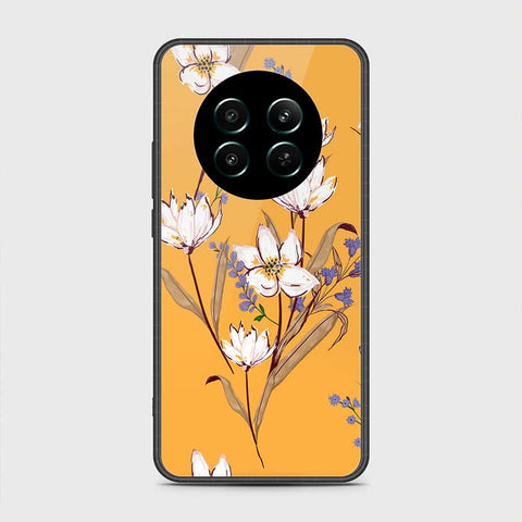 Realme 12 4G Cover- Floral Series - HQ Ultra Shine Premium Infinity Glass Soft Silicon Borders Case