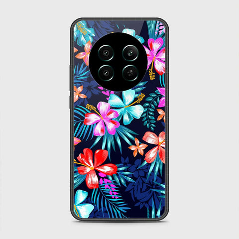 Realme 12 4G Cover- Floral Series - HQ Ultra Shine Premium Infinity Glass Soft Silicon Borders Case