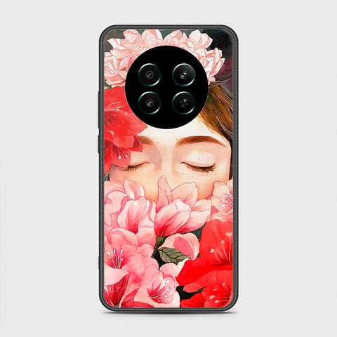 Realme 12 4G Cover- Floral Series - HQ Ultra Shine Premium Infinity Glass Soft Silicon Borders Case