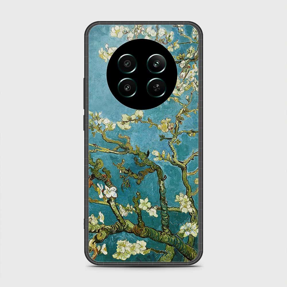 Realme 12 4G Cover- Floral Series 2 - HQ Ultra Shine Premium Infinity Glass Soft Silicon Borders Case