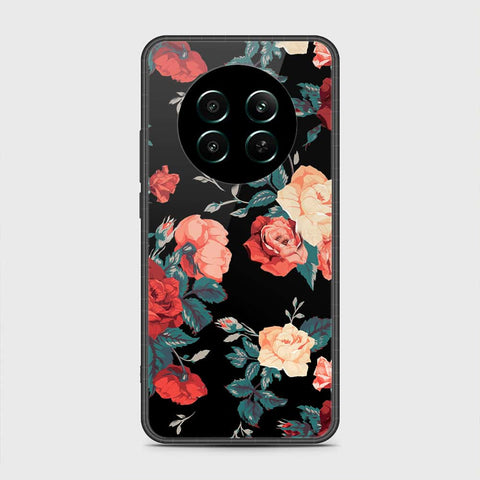 Realme 12 4G Cover- Floral Series 2 - HQ Ultra Shine Premium Infinity Glass Soft Silicon Borders Case