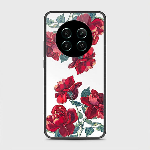 Realme 12 4G Cover- Floral Series 2 - HQ Ultra Shine Premium Infinity Glass Soft Silicon Borders Case