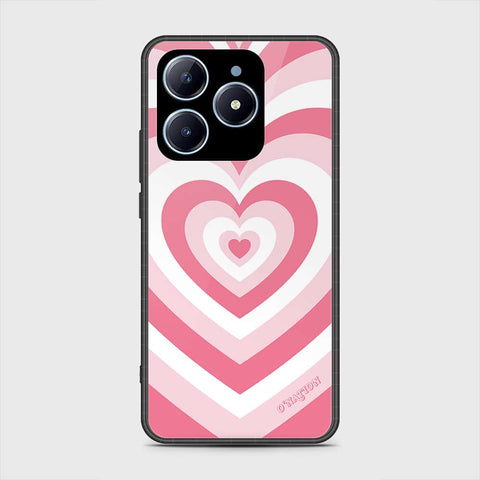 Realme C61 Cover- O'Nation Heartbeat Series - HQ Ultra Shine Premium Infinity Glass Soft Silicon Borders Case