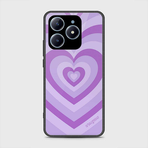 Realme C61 Cover- O'Nation Heartbeat Series - HQ Ultra Shine Premium Infinity Glass Soft Silicon Borders Case