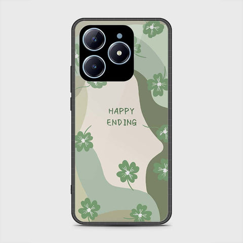 Realme C63 Cover- Happy Series - HQ Ultra Shine Premium Infinity Glass Soft Silicon Borders Case