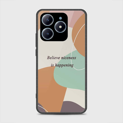 Realme C61 Cover- Happy Series - HQ Ultra Shine Premium Infinity Glass Soft Silicon Borders Case