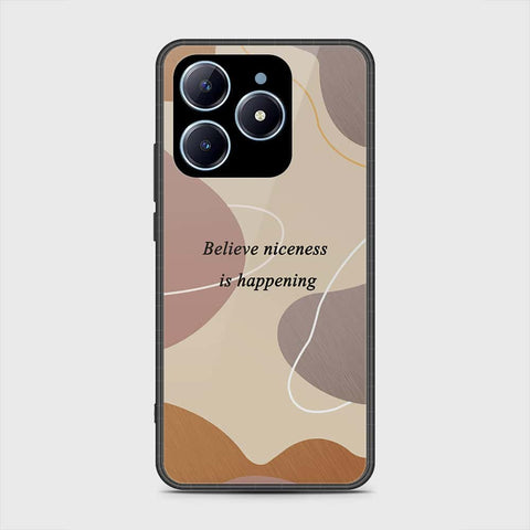 Realme C63 Cover- Happy Series - HQ Ultra Shine Premium Infinity Glass Soft Silicon Borders Case