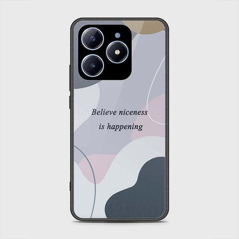 Realme C63 Cover- Happy Series - HQ Ultra Shine Premium Infinity Glass Soft Silicon Borders Case