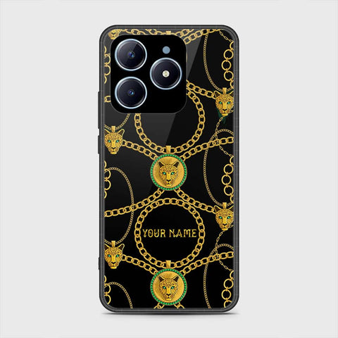 Realme C61 Cover- Gold Series - HQ Ultra Shine Premium Infinity Glass Soft Silicon Borders Case