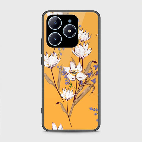 Realme C63 Cover- Floral Series - HQ Ultra Shine Premium Infinity Glass Soft Silicon Borders Case