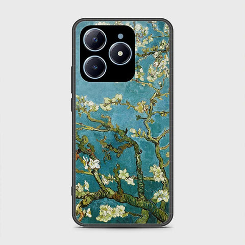 Realme C61 Cover- Floral Series 2 - HQ Ultra Shine Premium Infinity Glass Soft Silicon Borders Case