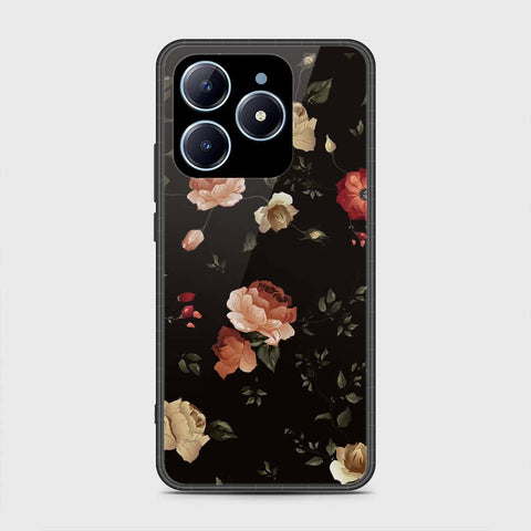 Realme C63 Cover- Floral Series 2 - HQ Ultra Shine Premium Infinity Glass Soft Silicon Borders Case