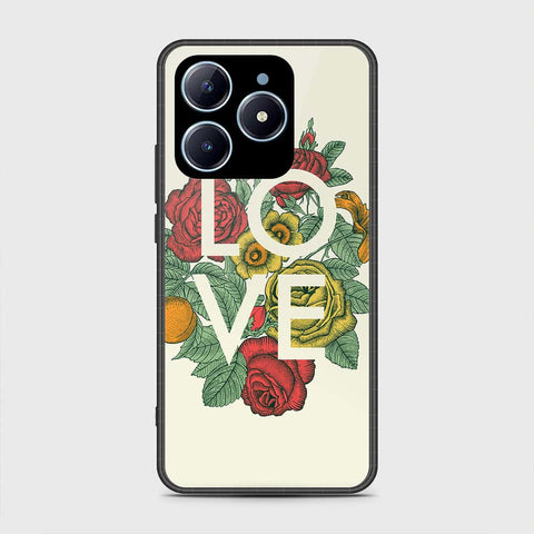 Realme C61 Cover- Floral Series 2 - HQ Ultra Shine Premium Infinity Glass Soft Silicon Borders Case