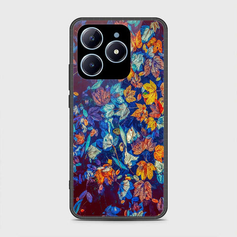 Realme C61 Cover- Floral Series 2 - HQ Ultra Shine Premium Infinity Glass Soft Silicon Borders Case