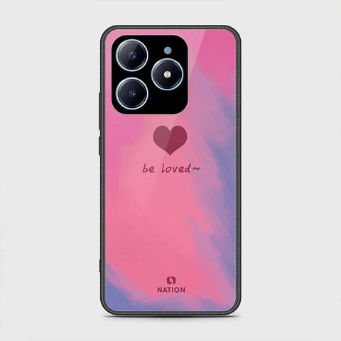 Realme C63 Cover- Onation Heart Series - HQ Ultra Shine Premium Infinity Glass Soft Silicon Borders Case