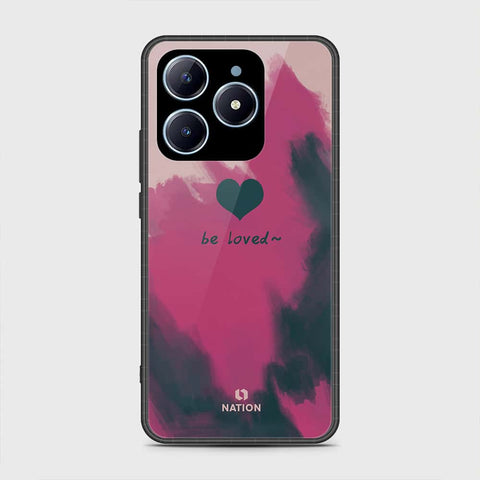 Realme C61 Cover- Onation Heart Series - HQ Ultra Shine Premium Infinity Glass Soft Silicon Borders Case